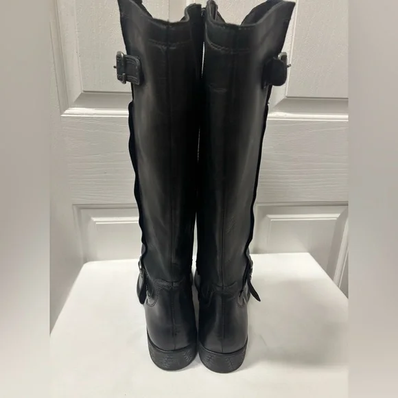 Eric Michael Black Leather Riding Boots Women’s Size 40 (Approx. Fits US 8–8.5). - Picture 3 of 16